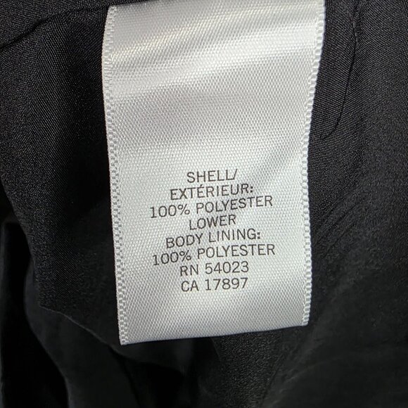 Womens Banana Republic Purple & Black Sleeveless Dress V Neck Polyester Size 4 - Picture 6 of 12